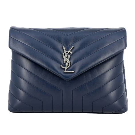 borsa yves saint laurent blu con applicazioni|borse st laurent.